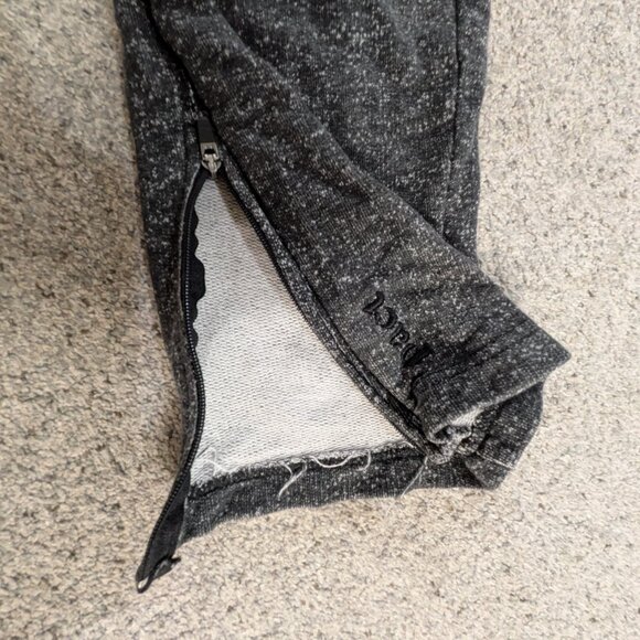 PACT Organic Cotton Ankle Zip Jogger Sweatpant Heathered Gray Large - Picture 15 of 16